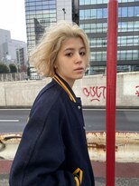 ハイトーンボブ　【ケアブリーチ・髪質改善】