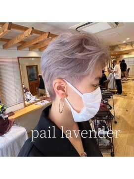 エイト新宿店(EIGHT shinjuku) 外国人風ショート×ペールラベンダー