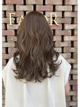 フェイバー 警固店(FAVOR) 韓国風外巻きグレージュ