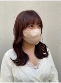 【roubu.】韓国風ピンクパープルヘア