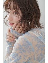 チェレ オレ 新金岡店(Chere ore)&nbsp;透明感あるアッシュベージュ/シースルーバング/ぱっつんボブ