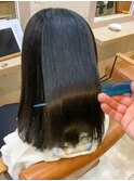【tetote山口のサロンスタイル】髪質改善☆艶ストレート