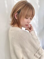 外ハネ韓国風ボブグレージュ_髪質改善/20代30代40代