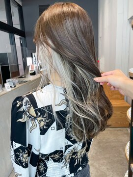 アルバム 銀座(ALBUM GINZA) インナーカラーホワイト_シルキーベージュ_ba403902