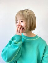 エマエコル(Emma ecole)&nbsp;Emma  ecole ハイトーンベージュ×ミニボブ　by 木村かなえ