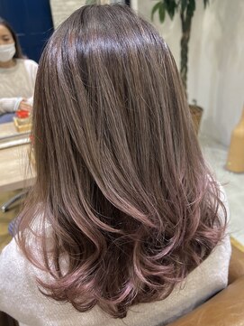 ジェービーヘア 稲毛(jb hair) グラデーションピンクベージュ