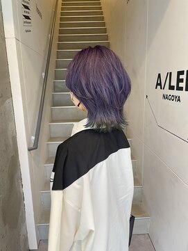 アイリー 名古屋(A/LEE) ウルフヘア/紫カラー