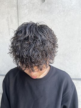 アイズ 海老名(AIZU) 波巻きパーマ 波巻きスパイラルパーマ メンズマッシュパーマ
