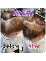 ドルチェ ヘアー 横堤店(DOLCE hair)&nbsp;【DOLCE】☆お客様スタイル 脱白髪染め、白髪ぼかし