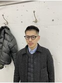 サイドパート　スキンフェード