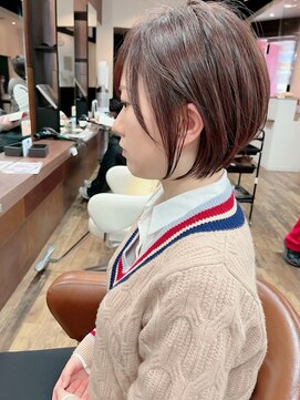 スリー(Th:ree) 大人可愛い20代30代40代丸みとくびれショートボブ◎