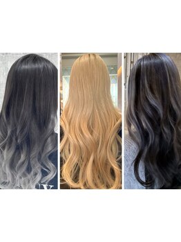 【グラデーションカラー】～【インナーカラー】など肌に優しいカラーでなりたい自分に叶えます。