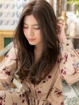 カバーヘア ブリス 大宮西口(COVER HAIR bliss)&nbsp;センターパートくせ毛風小顔ウェーブ巻きc5大宮20代30代40代
