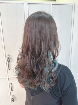 ジーナ  札幌大通(Zina) 美髪＊エアリーロング＊アクアブルー＊髪質改善＊Zina札幌大通