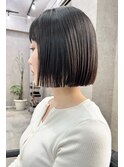 美髪矯正でつくる切りっぱなしボブ　髪質改善　表参道