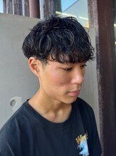 【初めてパーマをかける方にオススメ◎】マッシュ×シャドウパーマ（メンズ/メンズカット/メンズパーマ）