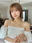 結べない長さ顔周り外ハネボブ