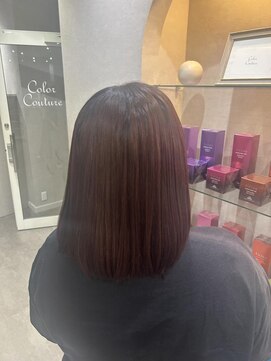カラークチュール(Color Couture) ボルドーカラー/縮毛カラー