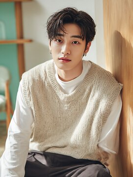 クレビア 名古屋(CreBiA) メンズカット/センターパート/ニュアンスヘア