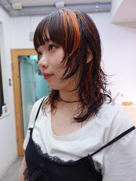 ネルケ 立川(nelke) デザインカラー/ウルフヘア/ブロックカラー