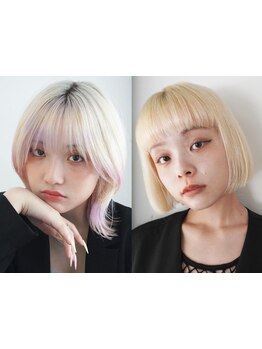 ブリーチなしダブルカラーで上品×ダメージレスに♪ワンランク上のブリーチなしダブルカラー[池袋駅]