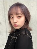 伸ばしかけも可愛くスッキリ!顔周りレイヤー×ハイトーン