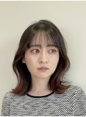 くびれヘア/韓国/外ハネ