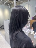 ラテグレージュ顔周りレイヤーボブ韓国巻き結べるレイヤーカット