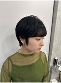 小顔ひし形 レイヤーカット 透明感カラー