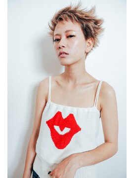 マウロア(MAULOA) 【Mauloa】　グレーベージュ外国人風モードベリーショート