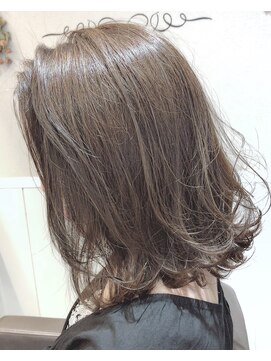ヘアーアンドライフ ドア(hair&life Door) ヌーディベージュ×ロブ