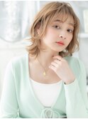 イヤリングカラー小顔くせ毛風くびれミディc上尾