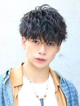 ネイビー(NAVY) Vバングシールドマッシュ