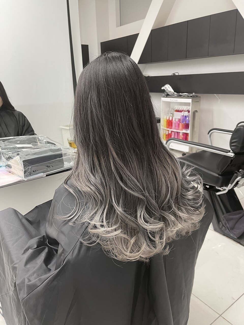 ハイグレード♡高品質♡希少♡グラデーションラビットヘアー♡ グレーパールグラデーションカラー：L185785857｜アライブ