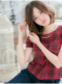 くせ毛風ボブパーマ抜け感エアリーミディc5上尾20代30代40代