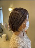 グレージュ/インナーカラーイエロー