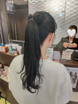 エリア(area) 自毛でリボンヘアー