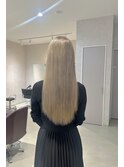 ハイトーンロング/ブランドヘア/ホワイトベージュ/ミルクティー
