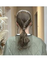 コソット(kosotto)&nbsp;成人式ヘア／金箔／タイトヘア／ピン／久留米