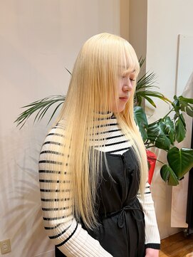 ザ ドッツ(THE DOTS) ロングホワイトブロンド