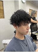 ツイストスパイラルパーマダークアッシュブラックケアパーマ所沢