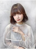 顔周り ボブ 韓国 レイヤー ダブルカラー 名駅 リタッチ 168