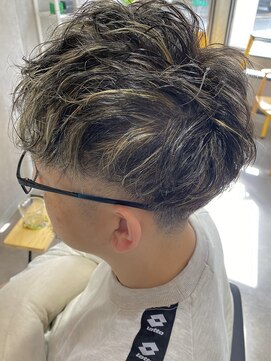 アルファ ヘアー(ALPHA HAIR) メッシュキャップハイライト×ツイスパ