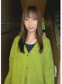 顔まわりレイヤー透明感カラー