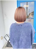 1黒髪ボブルフネビージュ小顔ワンレンダークアッシュ