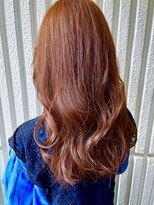 ジーナ 横浜(Zina)&nbsp;ブリーチなしダブルカラー＊オレンジブラウン