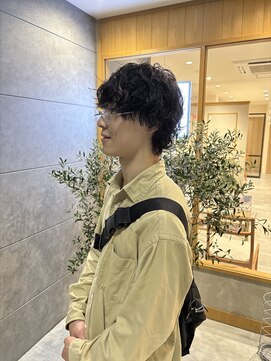 パウダーヘアー(powder hair) ウルフパーマ