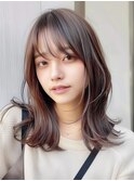 外ハネブルーブラックワイドバング