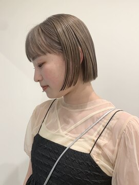 ライン(LINE) ぷつっとbob/ミルクティーベージュ