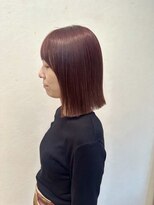 サロンドオクシー(Salon de OXY)&nbsp;ブリーチなしピンクボブ